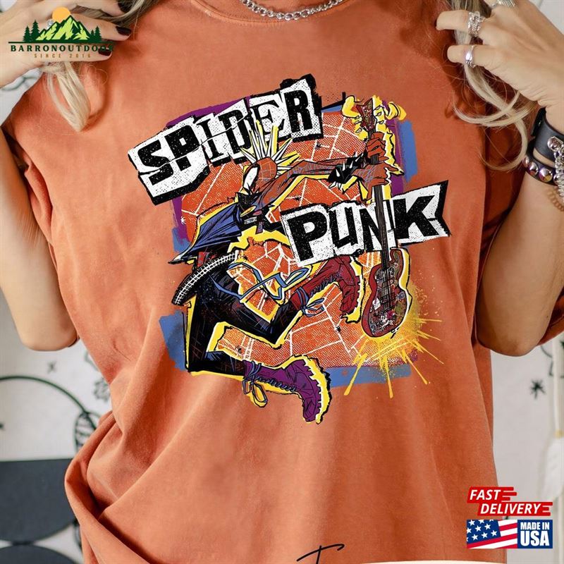 Comfort Colors Vintage 90S The Amazing Spider Punk Shirt Across T-Shirt Hoodie