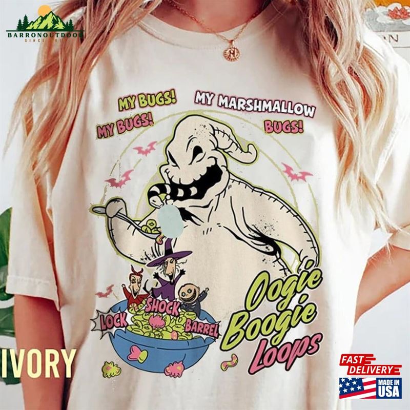 Comfort Colors Vintage Oogie Boogie Loops Shirt Disney Halloween The Nightmare Before Christmas Unisex Sweatshirt