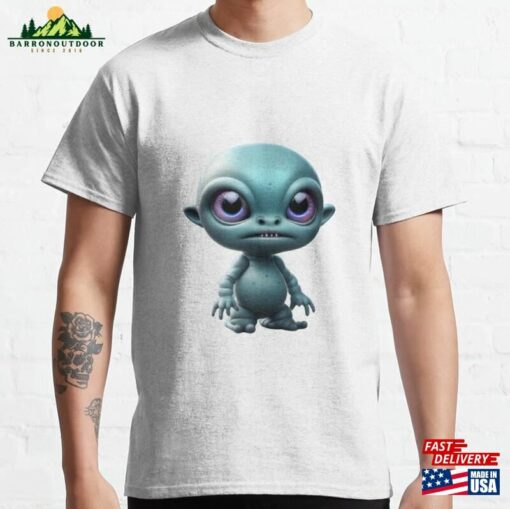 Cool Cute Space Alien Baby Classic T-Shirt Unisex