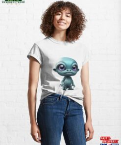 Cool Cute Space Alien Baby Classic T Shirt Unisex 4