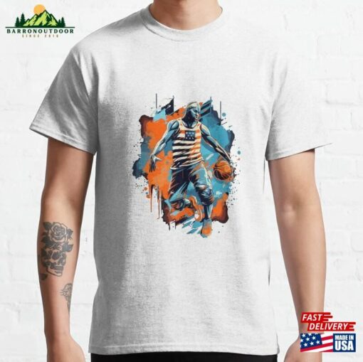 Copia De Flaming Patriotism American Football Player Graffiti 1 Classic T-Shirt Sweatshirt