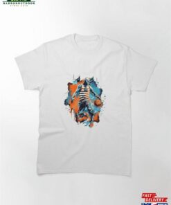 Copia De Flaming Patriotism American Football Player Graffiti 1 Classic T-Shirt Sweatshirt