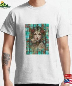 Copper Patina Boho Gothic Girl 2 Classic T-Shirt Hoodie Copper Patina Boho Gothic Girl 2 Classic T-Shirt Hoodie