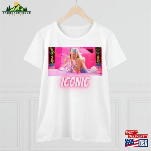 Cotton T-Shirt Women’s Short Sleeve Barbie Movie 2023 Pink Sparkles Summer Classic Unisex