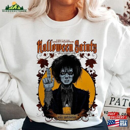 Cult Of The Great Pumpkin Womens Halloween Saints T-Shirt Vintage Shirt Lamb Unisex Sweatshirt