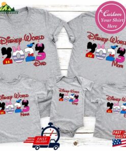 Custom D I S N E Y World Colorful Shirt Name 2023 Matching Family Movie Sweatshirt Hoodie Custom D I S N E Y World Colorful Shirt Name 2023 Matching Family Movie Sweatshirt Hoodie