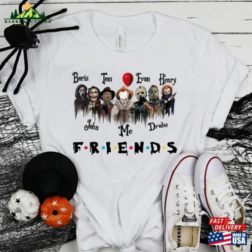 Custom Halloween Friends Shirt T-Shirt Gift Customized Hoodie Unisex