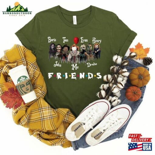 Custom Halloween Friends Shirt T-Shirt Gift Customized Hoodie Unisex