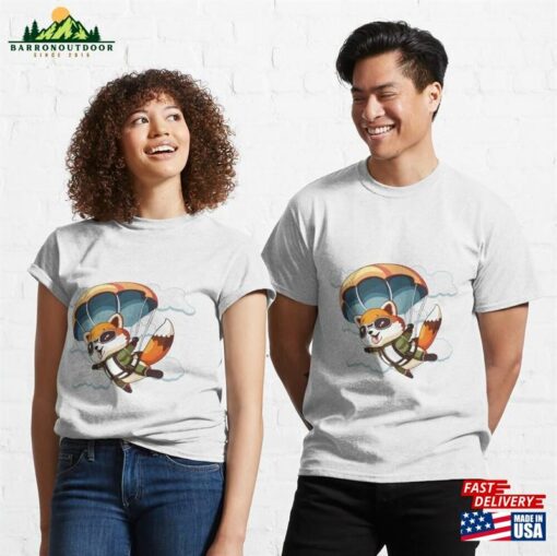 Cute Animal Skydiving Extreme Sports Unisex Classic