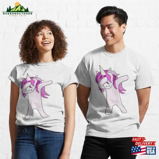 Cute Dabbling Unicorn Classic T-Shirt Hoodie