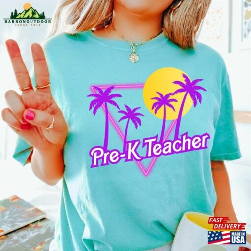 Cute Grade Level Shirt For Teacher Appreciation Gift T-Shirt Barbie Font Pre K Classic