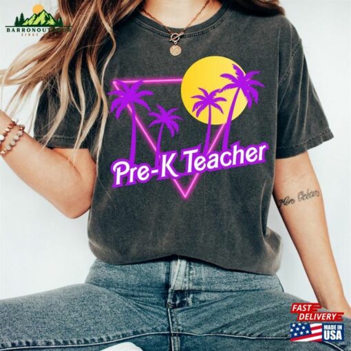 Cute Grade Level Shirt For Teacher Appreciation Gift T-Shirt Barbie Font Pre K Classic