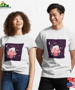 Cute White Cat Mushroom And Curious Flowers Unisex Classic 2 Cute White Cat Mushroom And Curious Flowers Unisex Classic 3