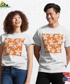 Daisies On Orange Classic T-Shirt Hoodie 2 Daisies On Orange Classic T Shirt Hoodie 3