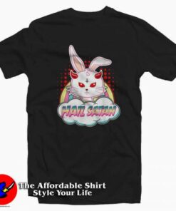 Rabbit Hail Satan Easter Demonic Baphomet T-shirt On Sale