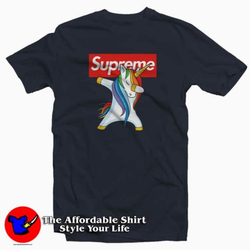 Rainbow Dabbing Unicorn Supreme T-Shirt Supreme Collection