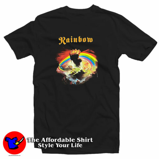 Rainbow Vintage Rock Band Tour T-Shirt