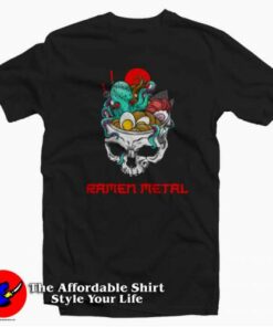Ramen Metal Noodles Parody Unisex T-shirt On Sale