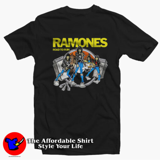 Ramones Road To Ruin Album Cover Unisex T-Shirt On Sale