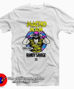 Randy Savage WWE Macho Man Retro Graphic T-Shirt On Sale Randy Savage WWE Macho Man Retro Graphic T-Shirt On Sale