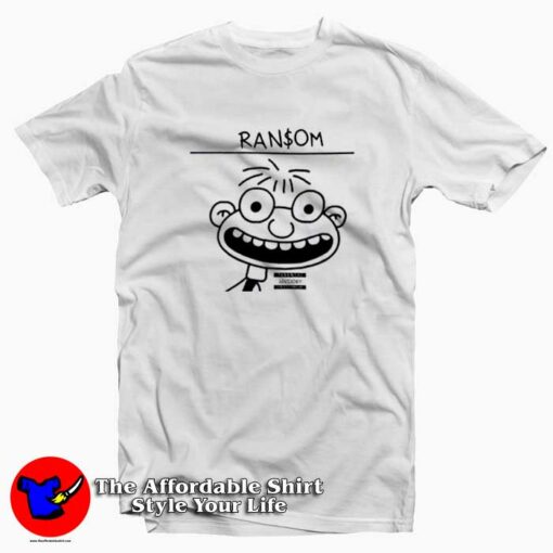 Ransom Lil Tecca Funny Cartoon Unisex T-shirt On Sale