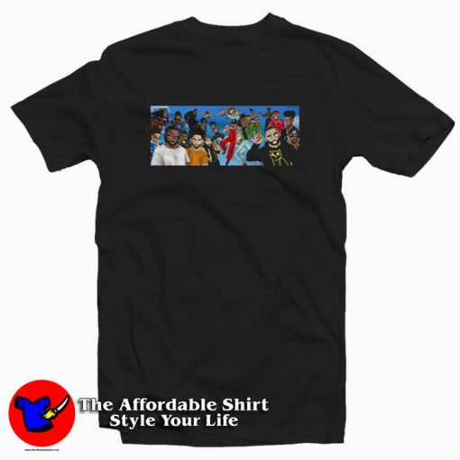 Rappers X Dragon Ball Z Graphic T-Shirt Cheap