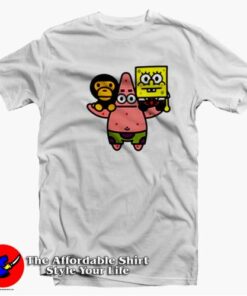 Rare Baby milo Bape x Spongebob Unisex T-shirt On Sale Rare Baby milo Bape x Spongebob Unisex T-shirt On Sale