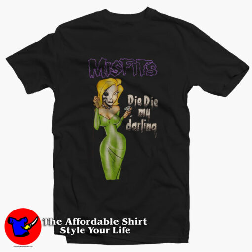 Rare Vintage Misfits Die Die My Darling Unisex T-Shirt On Sale