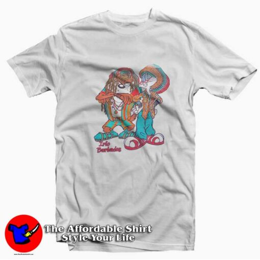 Rasta Taz and Bugs Bunny Funny Unisex T-shirt On Sale