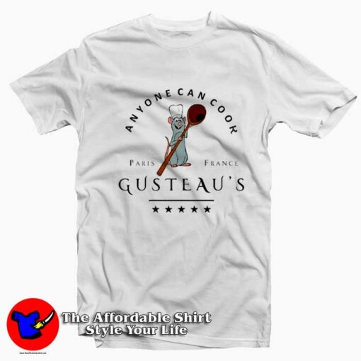 Ratatouille Anyone Can Cook Gusteau’s T-Shirt On Sale