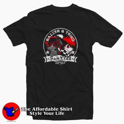 Razzer & Triko Fan Club Furry Fandom Art T-shirt On Sale