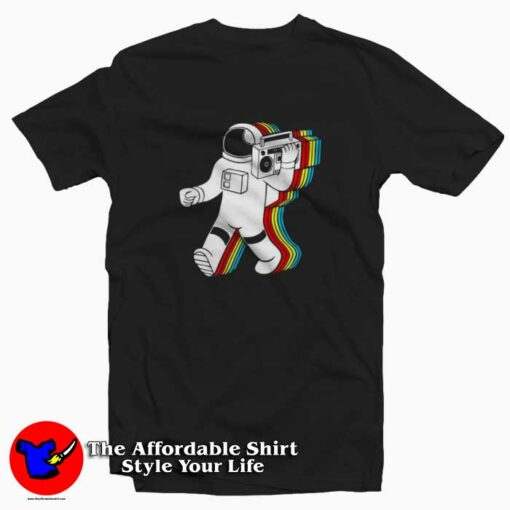 Reality Glitch Funky spaceman Graphic T-Shirt On Sale