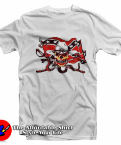 Rebel Confederate Snake N Skull Flag T Shirt On Sale 1