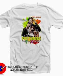 Rest in Peace Rapper Pop Smoke Unisex T-shirt in Loving Memories Rest in Peace Rapper Pop Smoke Unisex T-shirt in Loving Memories