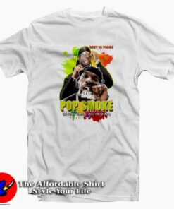 Rest in Peace Rapper Pop Smoke Unisex T-shirt in Loving Memories Rest in Peace Rapper Pop Smoke Unisex T-shirt in Loving Memories
