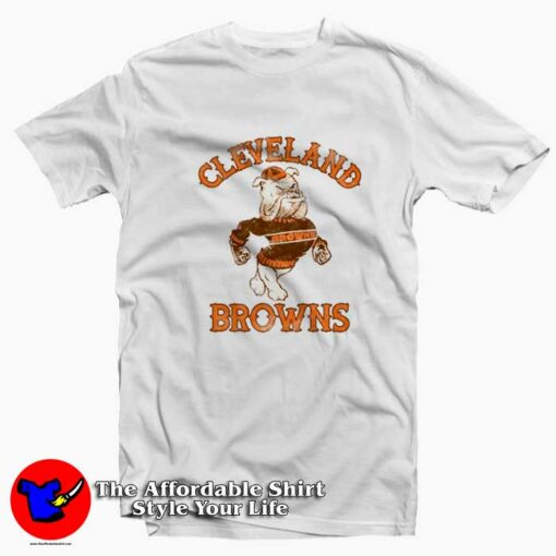 Retro Cleveland Browns Funny Dawg Pound T-shirt On Sale