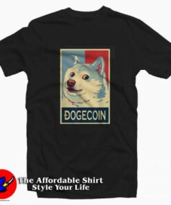 Retro Cryptocurrency  DogeCoin To The Moon T-shirt On Sale