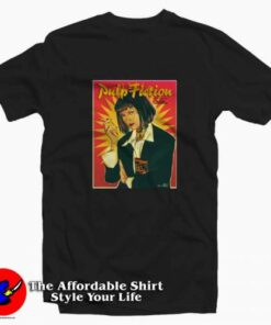Retro Pulp Fiction Uma Thurman Unisex T-shirt On Sale