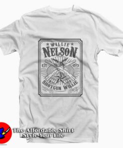 Retro Shotgun Willie Nelson Tee Shirt Retro Shotgun Willie Nelson Tee Shirt