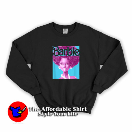 Retro Style Afro Barbie Doll Unisex T-Shirt On Sale