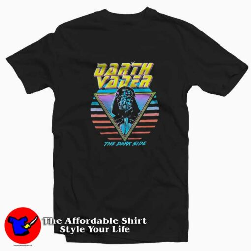 Retro The Dark Side Darth Vader Unisex T-shirt On Sale