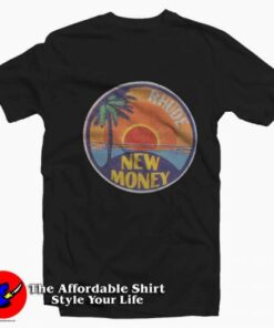Rhude New Money Sunset Graphic T-Shirt On Sale
