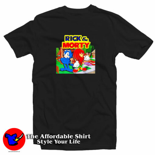 Rick And Morty Garfield Knuckles T-Shirt