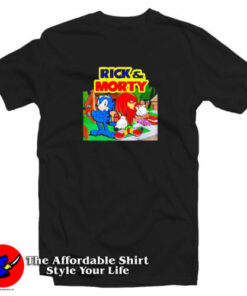 Rick And Morty Garfield Knuckles T-Shirt