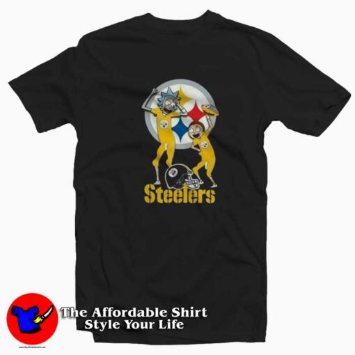 Rick And Morty Pittsburgh Steelers Vintage T-shirt On Sale