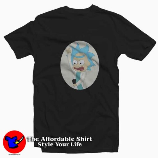 Rick And Morty Selfie Tiny Rick Girls T-shirt On Sale