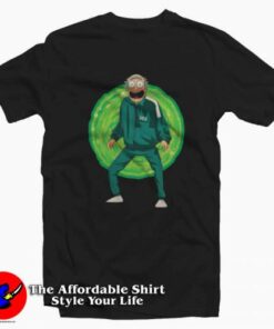 Rick And Morty Squid Game Funny Parody T-Shirt On Sale