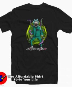 Rick and Morty Halloween Squid Game Parody T-shirt On Sale