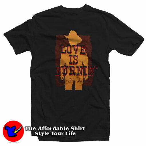 Ricky Van Shelton Love Is Burnin Tour T-Shirt On Sale