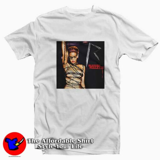 Rihanna Russian Roulette Album Cover Unisex T-shirt On Sale